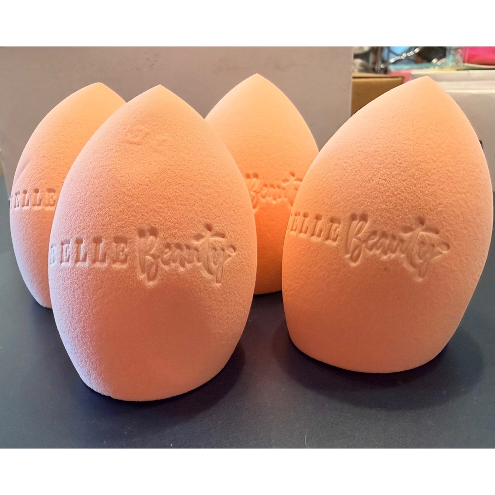 4 Belle Beauty Pink Makeup Blending Sponge Teardrop Beauty Blender NEW